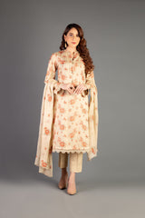 Bareeze Classic Design Bnl1132 Beige Dress