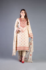 Bareeze Ethnic Style Bnl1166 Beige Dress