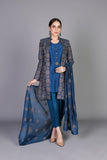 Bareeze Rilli Work Bnl1209 Blue Dress