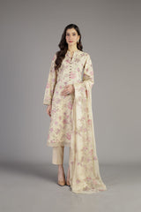 Bareeze Bagh Bnl1251 Beige Dress
