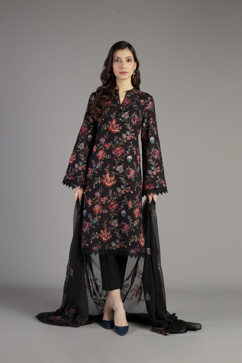Bareeze Bagh Bnl1251 Black Dress - Main Image