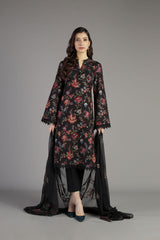 Bareeze Bagh Bnl1251 Black Dress