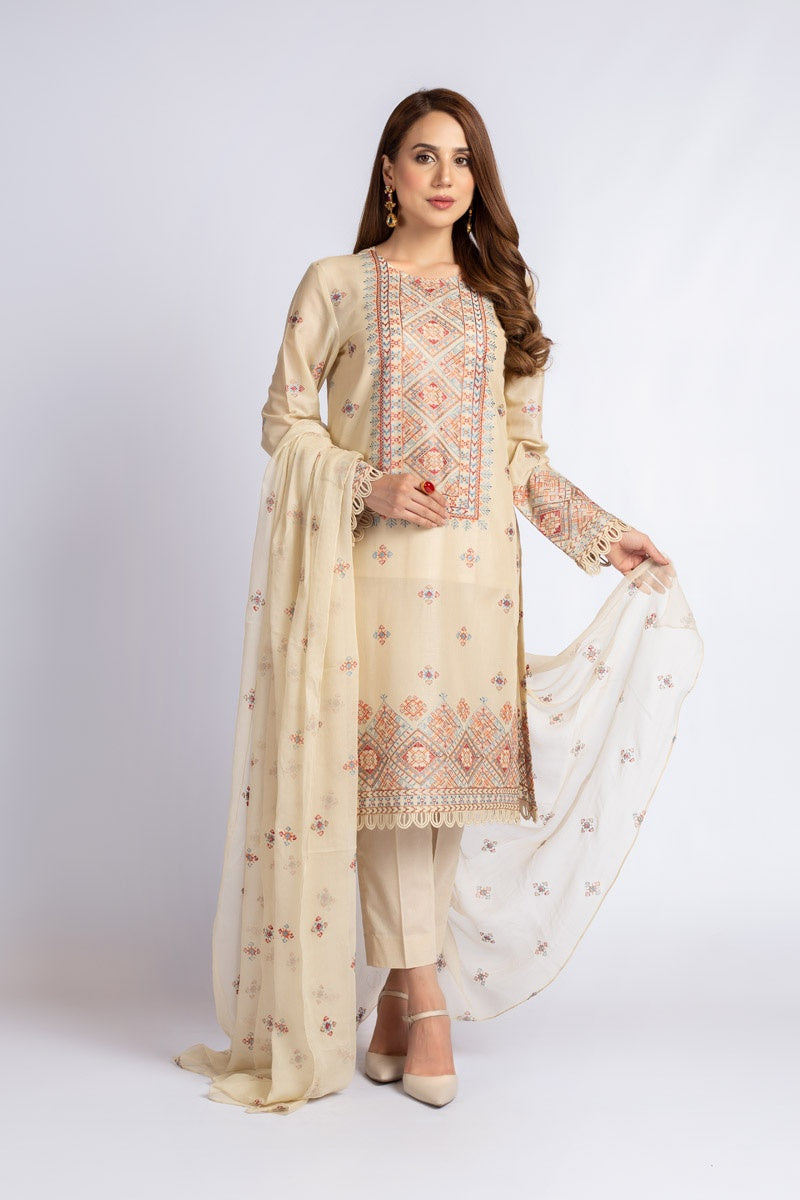 Bareeze Bnl1639 Beige Eid Dress – Sara Clothes