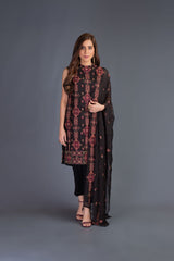 Bareeze Gulnaar Range Bnl831 Black Dress