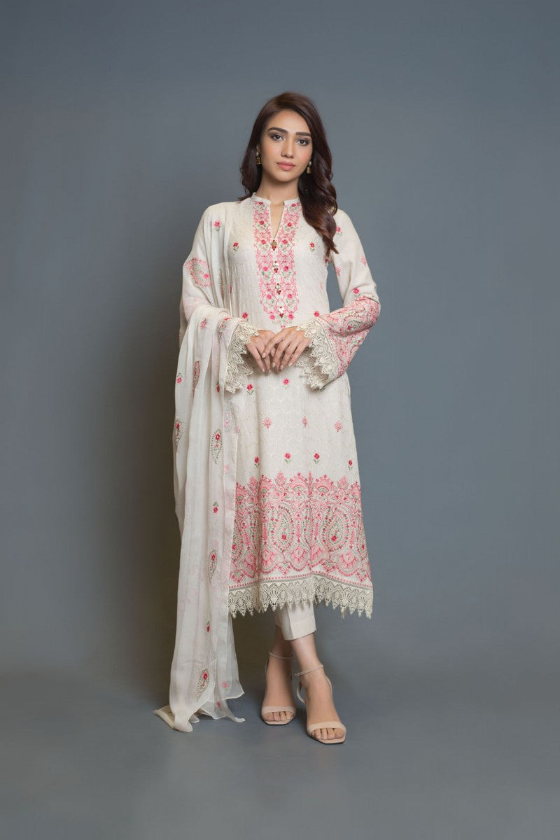 Bareeze Kashmiri Embroidery 1 Bnl858 Cream Dress