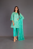 Bareeze Sun Gold Bnl961 Green Dress