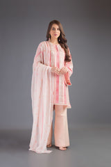 Bareeze Geometric Embroidery Bnl969 Pink Dress