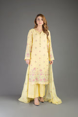 Bareeze Gul Rung Bnl983 Yellow Dress