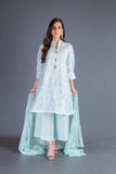 Bareeze Pearls On Sand Bnl1054 Aqua Dress