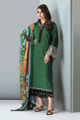 Khaadi Cc21301 Green Autumn Collection 2021