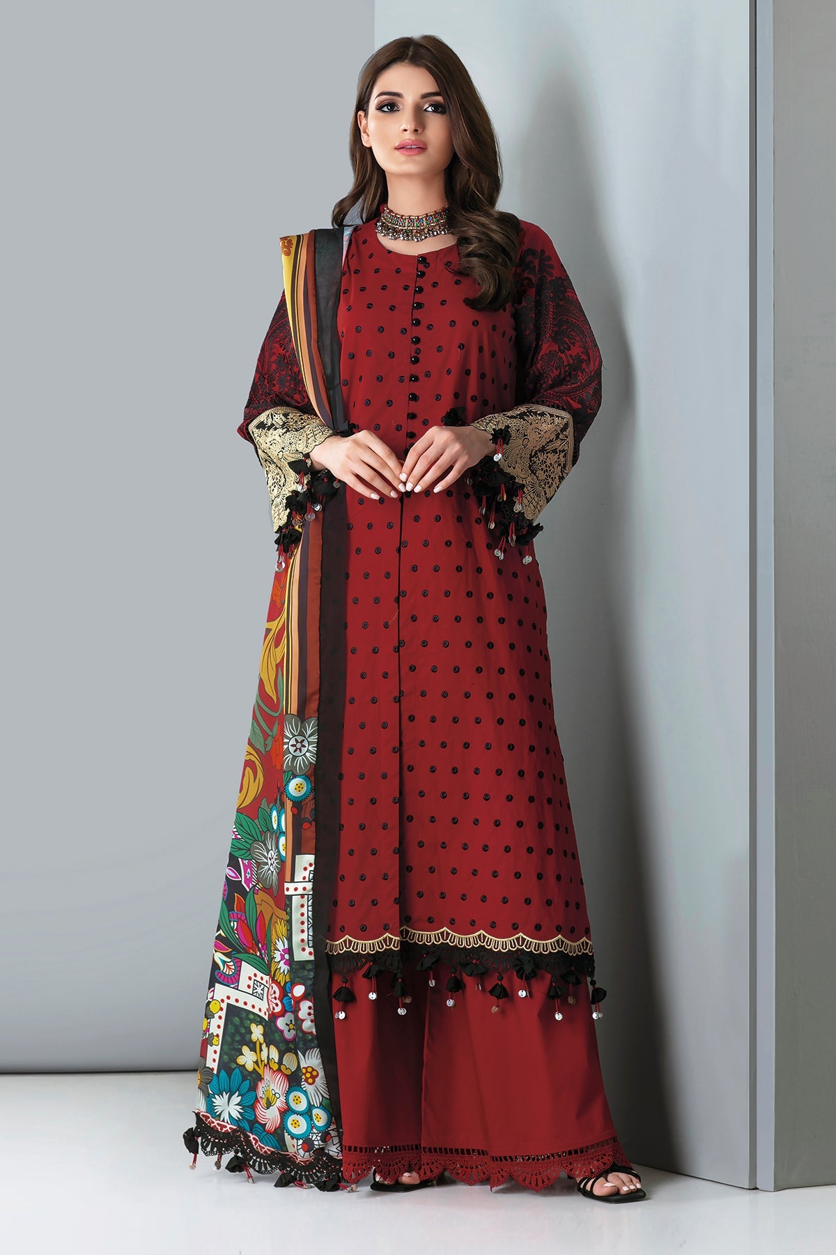 khaadi red dress Buy Silk Maroon Kurta | 30.00 USD | 2-26-107-A-E-VG_MULTI