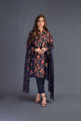 Bareeze Indigo Fantasy Ch2773 Navy Blue Dress