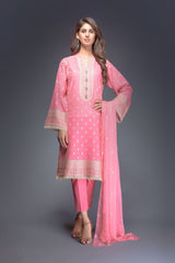 Bareeze Qabail Range Ch2927 Dark Pink Dress