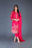 Bareeze Gold Ornament Ch2981 Pink Dress