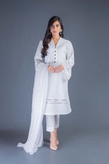 Bareeze Classic Bliss Ch2992 White Dress