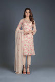 Bareeze Floral Rhythum Ch3031 Beige Dress