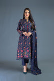 Bareeze Mughal Brocade 1 Ch3071 Navy Blue Dress
