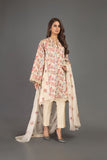 Bareeze Floral Mist Ch3093 Cream Dress