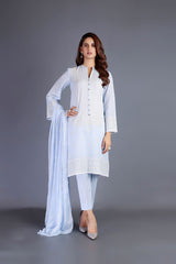 Bareeze Kawita Range Ch3149 Sky Blue Dress