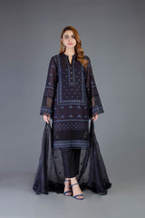 Bareeze Multani Art Ch3155 Black Dress