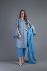 Bareeze Mughal Grace Ch3187 Blue Dress