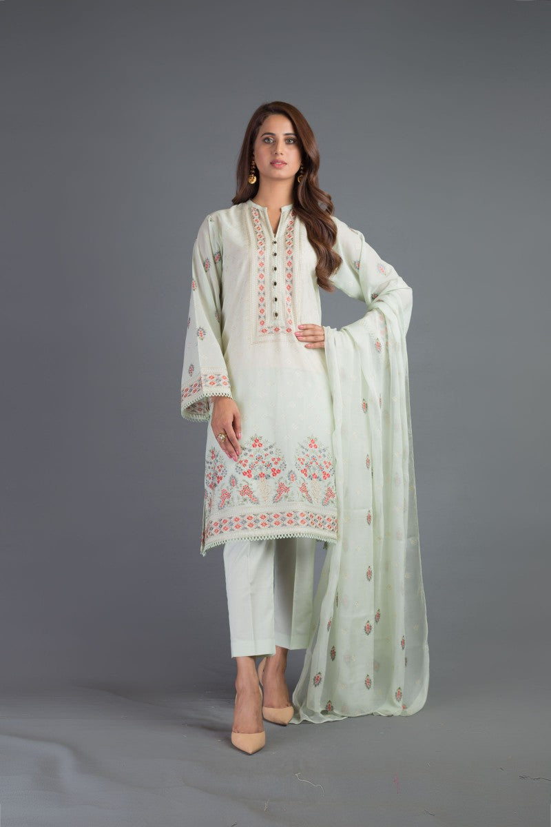 Bareeze Jaipur Spark Ch3188 Pstachio Dress