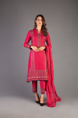 Bareeze Ethnic Fiesta Ch3348 Red Dress