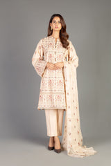 Bareeze Mughal Spark Ch3349 Beige Dress