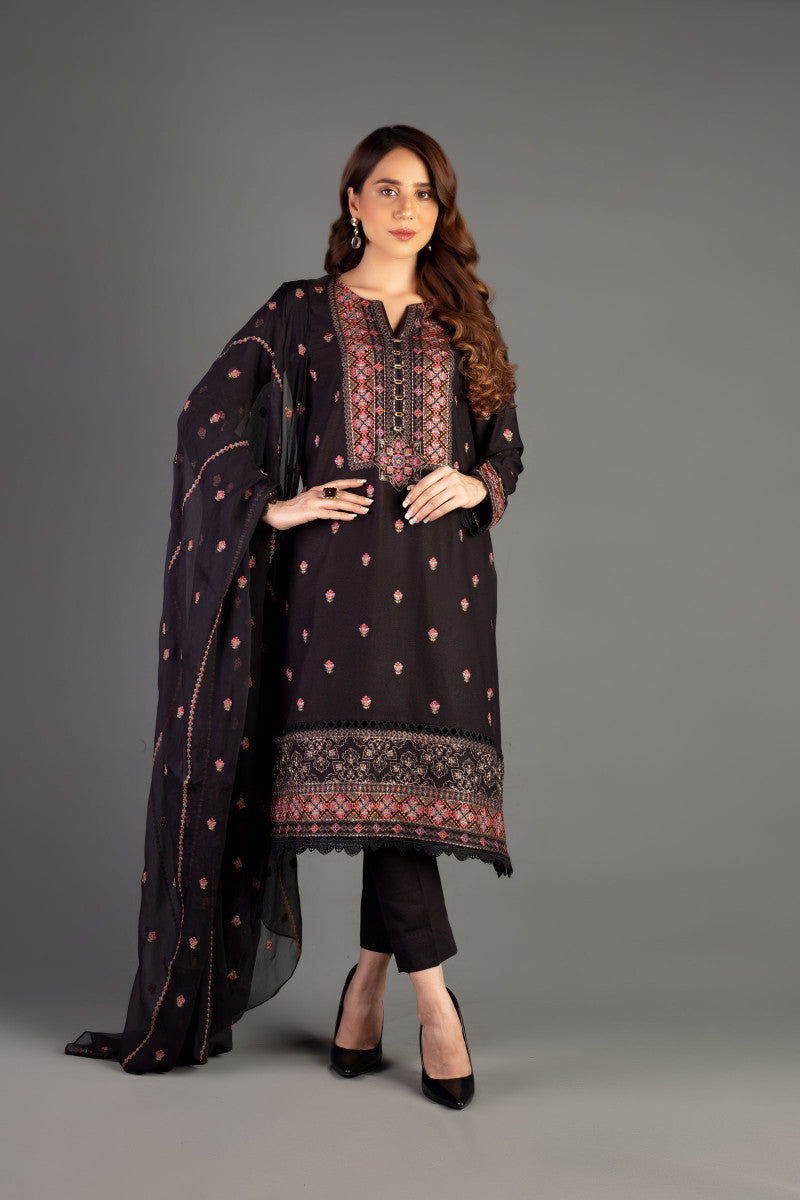pakistani casual dresses in black colour Black Pakistani Party Wear Dress 372