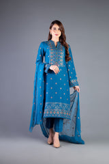 Bareeze Ethnic Wave Ch3351 Ferozi Dress