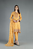 Bareeze Vintage Tribe 1 Ch3359 Mustard Dress
