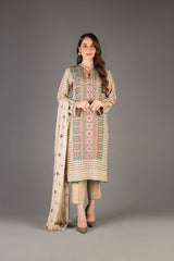 Bareeze Ethnic Legacy Ch3395 Beige Dress