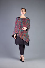 Bareeze Folk Wisdom Shawl Ch3408sh Black Shawl Dress