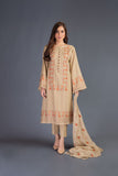 Bareeze Mughal Brocade 1 Ch3072 Brown Dress