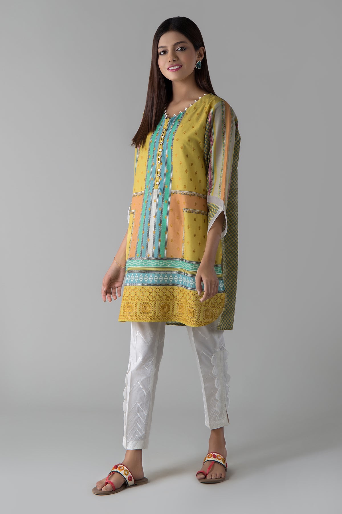 Khaadi Hj20305 Green Lawn Collection 2021