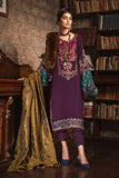 Maria B DL-1002-Purple Luxury Linen Winter Collection 2022