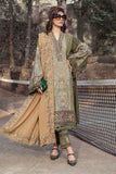 Maria B DL-1003-Olive Green Luxury Linen Winter Collection 2022