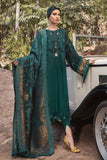 Maria B DL-1005-Teal Luxury Linen Winter Collection 2022