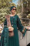 Maria B DL-1005-Teal Luxury Linen Winter Collection 2022