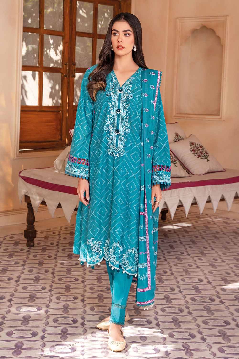 Gul Ahmed DN-32047 Summer Lawn – Sara Clothes