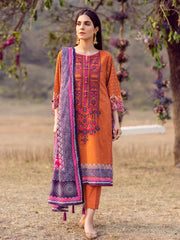 Edenrobe EWU22V1 23657 Rust Khayal Summer Lawn 2022