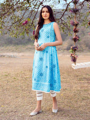 Edenrobe EWU22V1 23547 Sky Blue Khayal Summer Lawn 2022