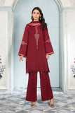 Maria B DW EA22 65 Maroon   Eid Casual Wear RTW 2022