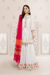 Maria B White DW-EF22-16 Eid Pret 2022 Online Shopping