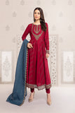 Maria B Maroon DW-EF22-19 Luxe Prets 2022
