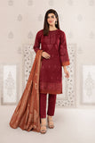 Maria B DW EF22 44 Maroon   Eid Casual Wear RTW 2022