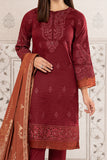Maria B DW EF22 44 Maroon   Eid Casual Wear RTW 2022