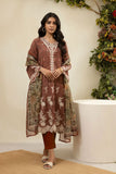 Dhanak DU-3139 Brown Embroidered Lawn Everyday Basics Lawn Collection