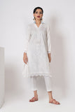 Khaadi EKT22222T White  Embroidered Prets 2022