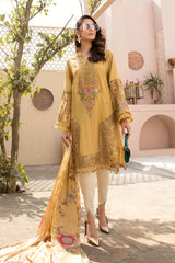 Maria B EL-21-09-Mustard Lawn Eid Collection 2021